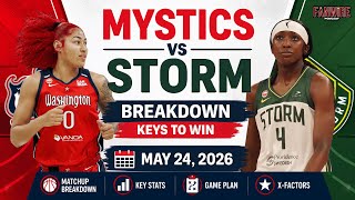 Mystics vs Storm Preview 🚨 Can Washington Bounce Back In Seattle? | How Washington Can WIN?