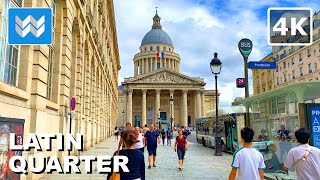 [4K] Latin Quarter (5th Arrondissement) in Paris France 🇫🇷 Walking Tour Vlog \u0026 Vacation Travel Guide