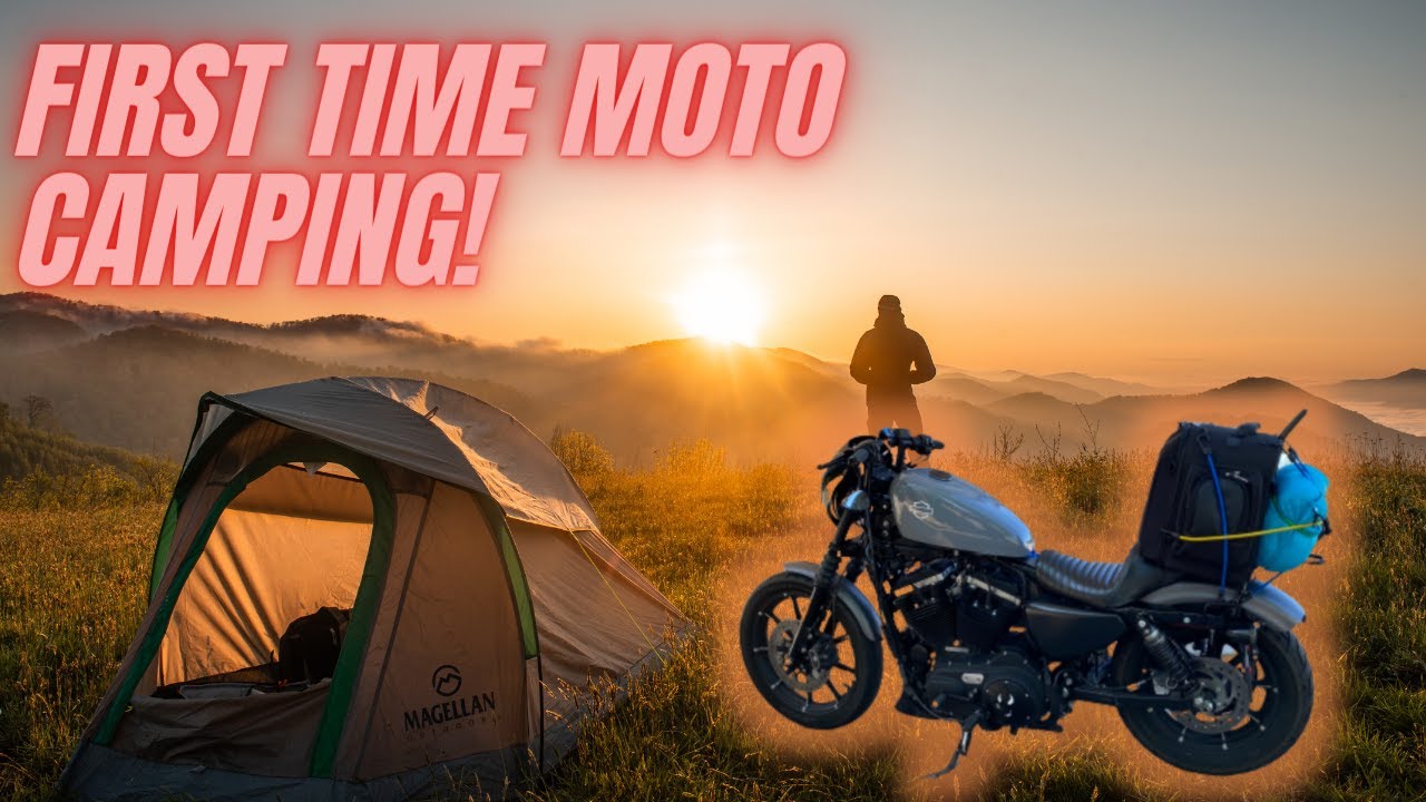 Motocamping For The First Time With My Harley Davidson Sportster Youtube
