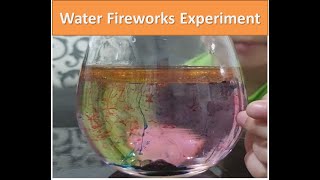 Water Fireworks Experiment - Kid Activities for 3 YEARS OLD ABOVE #Keira's World