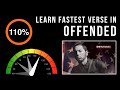 Let's Practice! Eminem's Fastest Verse In 'Offended' (Slowed down w/ scrolling lyrics)