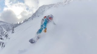 S4ep8 - POWDER Day Alpental Backbowls Cliffed Out @TheSummitatSnoqualmie snowboarding \u0026 skiing