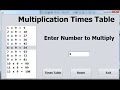How to Create Multiplication TimesTable Using JList in Java NetBeans