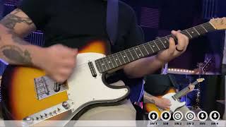 AweSome Musical Instruments Telecaster T4Plus upgrade demonstration (Over 102 analog tones)!