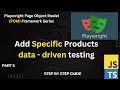 How to Add Specific Products to Cart in Playwright | Data-Driven Testing | For Beginners | Part 5