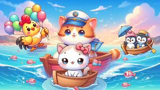 ROW, ROW, ROW,YOUR,BOAT  | SIMPLE SONG | NURSERY RHYMES | PLAY SONGS KIDS FAMILY🍂⛩️✨