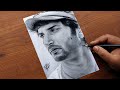 Sushant Singh Rajput Drawing by Pritam Saha - Tribute