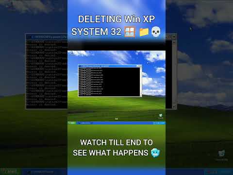 What Happens If You DELETE System 32 In Windows XP 🔥💀 - YouTube