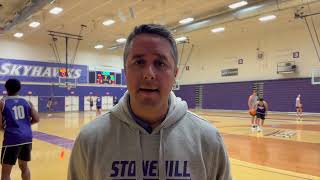 Stonehill Men's Basketball Preseason Practice 2025-26