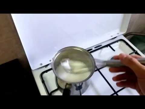 Frothing milk on the stove top Frothing milk on the stove top