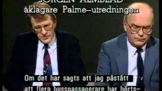 Forum från november 1987, Debatt om polisspåret i Palmeutredningen