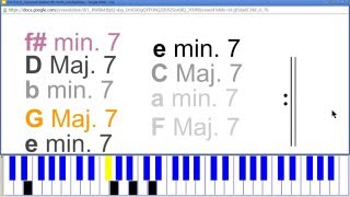 stacked seventh chords in E - phrygian and dorian