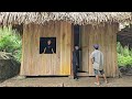 Homeless boy and poor girl get help from their uncle to finish the wall for their house