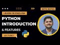 1. Python Introduction & Features | Python Tutorial for Beginners | Amit Thinks