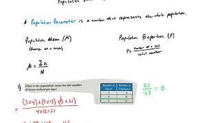 Algebra 2 8-3 Population Parameters