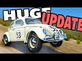 This car gets MAD if you CRASH It?! HERBIE HUGE UPDATE! - BeamNG Drive Herbie UPDATE