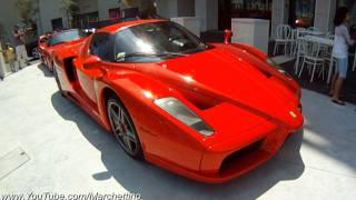 Incredible Ferrari Lineup - Enzo, F50, Scuderia 16M, 599 \u0026 More