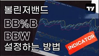 볼린저밴드(BB)+BB%B+BBW 3종지표 설정하기