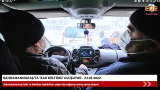 KAHRAMANMARAŞ'TA KAR KÜLTÜRÜ OLUŞUYOR (23.01.2022 - KAHRAMANMARAŞ)