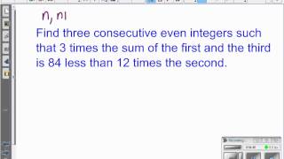 Lesson 6 - Equations and Decimal Numbers, Consecutive Integer Word Problems