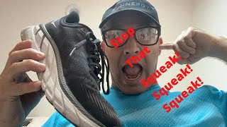 Stop your Walk/Running Shoes from Squeaking including Hoka's \