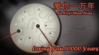 Ai Ni Yi Wan Nian《爱你一万年》【ANDY LAU】- Tank Drum Cover with Tabs