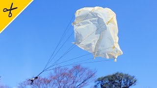 【パラシュートの作り方】ふんわりと着地する How to make a parachute