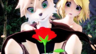 [MMD]暁 の 物ぉグエ  Akatsuki No Monologue 美女と野獣 Beauty and Beast Len,Rin