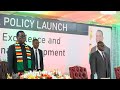 Mnangagwa Launches The Zim Media& Communications Policy At The State House.