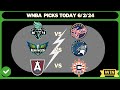 Wnba Picks Today, 99% Win Today /6/2/24 | Wnba Predictions Today,connecticut,lynx,liberty