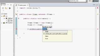 How To Make A Java Game - Ep 1 - JFrame