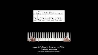 1676 Piano in One chord no 67[Cm] melodic