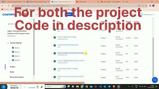 Object Tracking and Motion Detection with Computer Vision #courseraanswers #Coursera