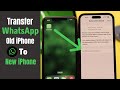 Transfer WhatsApp From Old iPhone To New iPhone 14 Pro Max (Easy Step By Step)
