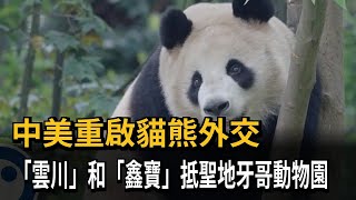 中美重啟貓熊外交　「雲川」和「鑫寶」抵聖地牙哥動物園－民視新聞