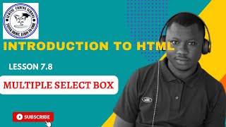 Lesson 7.7: Multiple Select Box