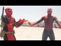 spider man vs deadpool rooftop dance battle