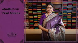 Madhubani printed Semi Tussar Sarees | 11 Jun 2021 #madhubani #prashantisarees