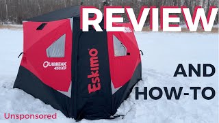 Eskimo OUTBREAK ice shelter review and how-to | Applies to Eskimo Outbreak 250, 350, 450, 650, 850