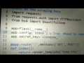 Activating debug mode in Python flask web application