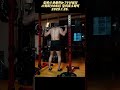 2025.1.26. 백스쿼트 90kg 앞뒤로 5회씩