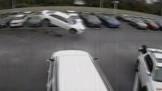 Caught On Camera: Car Goes Airborne