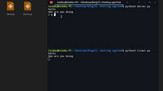 Command line chatting application in Python