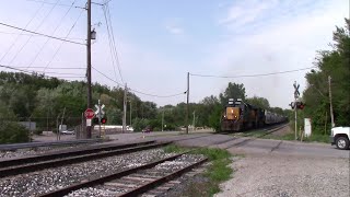 CSX L384 w/ CSX 2428 and CSX 5288 at Wabash Avenue #2 in Lafayette, Indiana