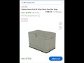 sale $77 lifetime heavy duty 80 gallon plastic deck box beige