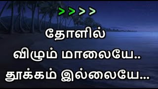 Tholil Vizhum Maalaye | Karaoke With Lyrics Tamil