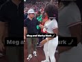 #MeganTheeStallion and #MarkWahlberg flickin up at the #Astros opener in #Houston 📸