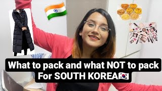 What to pack and What NOT to pack for South Korea | Indian girl in South Korea 🇮🇳🇰🇷