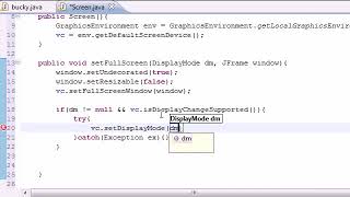 Java Game Development – 4 – Restoring Screen Size