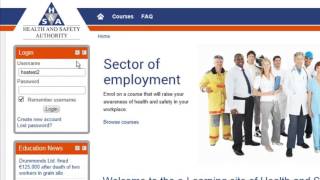 How can I enrol and login to a HSA e-learning course